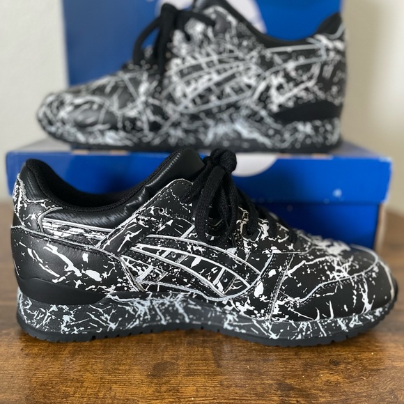 New with box ASICS Gel Lyte III (3) H627L Marble Pack Black/white size 9.5 - Picture 4 of 9